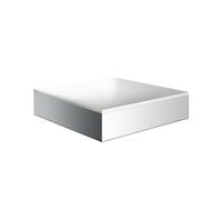 hansgrohe AXOR Suite lavabo à poser, rectangulaire, 400x400mm, avec cadre métal, sans trop-plein, SOLIDSurface, 42003000, Couleur: chrome