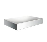hansgrohe AXOR Suite lavabo à poser, rectangulaire, 600x600mm, avec cadre métal, sans trop-plein, SOLIDSurface, 42004000, Couleur: chrome