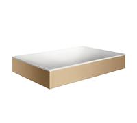 Axor Suite lavabo 60x40 cm rectangulaire à poser blanc-marron/beige mat 42004140