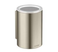Axor Universal Circular - Porte-brosse à dents et dentifrice, verre/nickel brossé 42804820