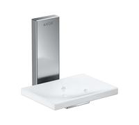 Axor Universal Rectangular - Porte-savon avec support, blanc/chrome 42605000