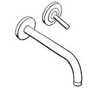Axor Uno 38116000 Mitigeur lavabo encastré chromé