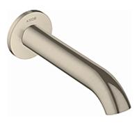 Axor Uno bain match0 38411820 nickel brossé, courbe, montage mural