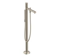 Axor Uno - Mitigeur de baignoire à monter au sol avec accessoires, nickel brossé 45416820
