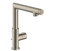 Hansgrohe Mitigeur de lavabo Axor Uno Select 220 avec vidage, nickel brossé 45016820