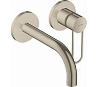 Axor Uno mural pour lavabo 38121820 nickel brossé, saillie 165mm, poignée en boucle