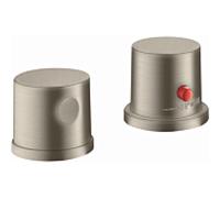 Axor Uno Raccord de rebord de baignoire 2 trous 38480820 thermostat à encastrer, nickel brossé