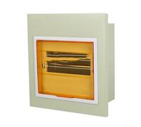 Axorafow Boîte de distribution électrique résistante aux intempéries, boîtier de disjoncteur extérieur robuste en polycarbonate avec sécurité, installation de contrôle d'éclairage domestique, noir