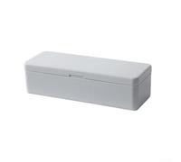 Axorafow Boîte de rangement de piles de grande capacité avec verrou pour cellules AA, AAA, C, D, organiseur de câbles anti-poussière avec couvercle à rabat, empilable, pour bureau à domicile, boîtier