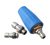 Axorafow Buse turbo pour nettoyeur haute pression 4000 psi max pointe à connexion rapide avec plus de 4, 3 sur 8 raccords, style rotatif pour voiture, allée, terrasse, nettoyage extérieur (bleu)