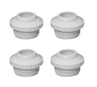Axorafow Buses de piscine configurables pour piscines spas - Raccords de retour de rechange trois quarts en PVC avec verrouillage pivotant à 12 voies pour anneau et siège oculaire - ou lot de 4 (4