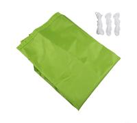 Axorafow Filet d'ombrage triangulaire d'extérieur 300 cm x 300 cm x 300 cm pour jardin, piscine, terrasse - Tissu Oxford résistant aux UV Noir/vert/blanc/orange (vert)