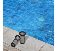 Axorafow Lot de 2 filtres de rechange pour nettoyeur de piscine modèle 48222 - 10 x 6 x 6 cm - Cartouche de filtre en ligne en plastique noir compatible avec aspirateurs de piscine Hayward - Capture