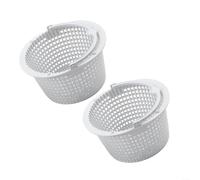 Axorafow Lot de 4 paniers filtrants pour porte de déversoir de piscine Hayward Sp1091lx Sp1091wm Spx1091c Spx1091k1 - Construction ABS 6. Panier supérieur Od 6,2 x 4,8 Blanc (2 pièces)