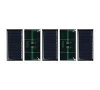 Axorafow Lot de 5 panneaux solaires polycristallins 30 x 60 mm 0,25 W 5 V Mini cellules pour projets d'énergie solaire DIY Lampes de jardin Signaux de circulation et publicités extérieures Léger