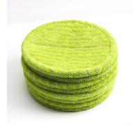 Axorafow Lot de 6 serpillères de rechange lavables en microfibre rondes absorbantes pour balai électrique compatible avec les sols