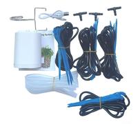 Axorafow Minuteur intelligent d'irrigation goutte à goutte pour plantes d'intérieur - Arrosage automatique avec 4 têtes d'égouttement - Tuyau de 2 m - Batterie rechargeable de 3,7 V - Protection
