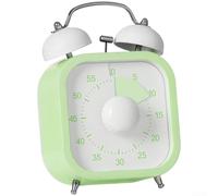 Axorafow Minuteur visuel de cuisine pour enfants, compte à rebours fort avec grand chiffre, opération torsadée pour étude, salle de classe, tâches de productivité à la maison ou au bureau (vert)