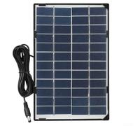 Axorafow Module de panneau solaire polycristallin 12 V 15 W, durable, système de charge extérieur avec câble pour caravane, batterie marine, feux de signalisation et pompes