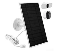 Axorafow Panneau solaire 5 W pour caméras Arlo 4 3 2, câble de 4 m, étanche IP66, réglable à 360 degrés, conversion d'énergie efficace, alimentation continue