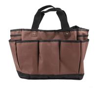 Axorafow Sac de rangement portable pour gadgets de jardin pour une utilisation en extérieur - 35,6 x 27,9 x 24,9 cm - Tissu Oxford 600D 210D couleur café - Organiseur pliable pour accessoires