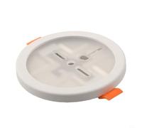 Axorafow Support de montage au plafond pour caméra de sécurité avec trou de remplissage - Solution de câblage soignée pour caméras dôme CCTV Blanc S 98 mm (S)
