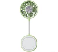 Axorafow Ventilateur à clip magnétique blanc 2000 mAh avec tuyau flexible et bloc de glace de refroidissement, refroidisseur portable mains libres à 3 vitesses pour l'extérieur, les voyages, le