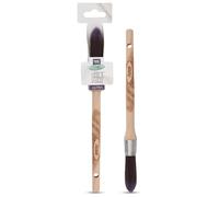 Axus Decor Pinceau à Peinture - 15 mm - Filaments et Manche en Bois de Bouleau - Idéal pour Les travaux complexes et l'art - Acier Inoxydable antirouille - Pinceau Nouvelle génération