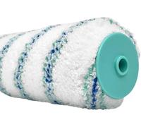 Axus Decor Pro-Finish Manchon de rouleau de peinture - 30,5 cm, poils moyens (série bleue), finition fine, pour projets professionnels et de bricolage, pour murs et plafonds lisses ou semi-lisses,