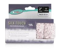 Axus Decor Silk Touch Lot de 10 rouleaux à poils moyens (série vison) pour projets professionnels et de bricolage, convient pour murs ou plafonds lisses et légèrement texturés, compatible avec mini
