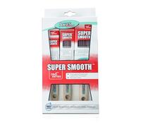 Axus Décor Super Smooth Lot de 3 pinceaux Rouge