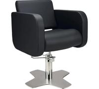 Ayala Fauteuil de Coiffure esthétique hydraulique Globe pour Salon | rotation 360°, réglage sur 13 cm avec blocage, charge maxi 200 kg, assise large, matelassage décoratif, 63 × 65 × 56 cm