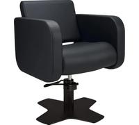 Ayala Fauteuil de Coiffure esthétique hydraulique Globe pour Salon | rotation 360°, réglage sur 13 cm avec blocage, charge maxi 200 kg, assise large, matelassage décoratif, 63 × 65 × 56 cm