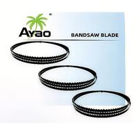 AYAO Lames de scie à ruban Assortiment de 3 pièces 1425 mm (3,5 mm, 6,5 mm, 9,5 mm) en Acier à haute teneur en carbone pour Bois