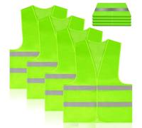 AYBUY Gilet de Sécurité, Gilet Réfléchissant, Vert Fluorescent | Gilets Réfléchissants à Haute Visibilité, Gilet Reflechissant Velo, pour Sports de Plein Air Running