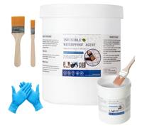 AYESY Étanchéité Transparent Liquide, 1KG Agent de Revetement Impermeable | Intérieure et Extérieure Membrane d'Étanchéité Agent Anti-Fuite Waterstop Réparation Fuites Salle de Bain,Toiture,Carrelage