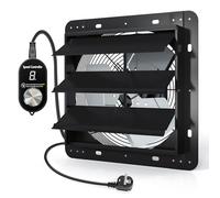 Aygrochy 350 mm Ventilateur d'Extraction à Volets 2180 m³/h, Extracteur d'Air Mural Industriel avec 9 vitesses réglables Moteur EC pour serre, garage, sous-sol, grenier et atelier