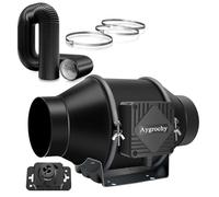 Aygrochy Kit complet d'évacuation d'air 100 mm pour moteur EC avec régulateur de vitesse, tuyau d'échappement, système de ventilation pour tente de culture, serre, hydroponique