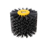AYKNINGD Brosses Abrasives, Brosse Fartools Brosse en Nylon Fil abrasif Tambour Roue de Polissage Brosse Outil d'ébavurage 120x100x20mm(600Grit)