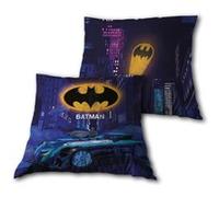 Aymax! Coussin enfant Batman – Logo Gotham City – Décoratif 40x40 cm