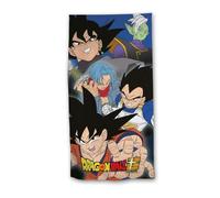 Aymax, Drap de Plage Dragon Ball Super 70x140 cm 100% Polyester | Goku Vegeta Trunks Goku Black Zamasu | Licence Officielle