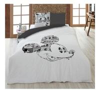 AYMAX Parure de lit réversible Disney Tête de Mickey - 135 cm x 200 cm Rouge