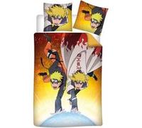 AYMAX Parure de lit Naruto et Minato Namikaze – 140 x 200 cm – 100% microfibre réversible