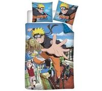 Aymax Parure de Lit Naruto Hokage, 100% Coton, Housse de Couette 140x200 cm + Taie d'oreiller 65x65 cm