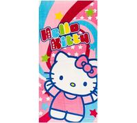 Aymax Serviette de plage piscine salle de bain Hello Kitty Super Star 150 x 75 cm 100 % coton