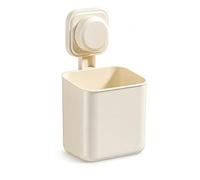 Aymzbd Organisateur Mural sans Perçage, Blanc Laiteux, Petit | plastique, finition givrée, étanche, amovible, montage mural, capacité 5-10kg, pour cosmétiques, pour appartement