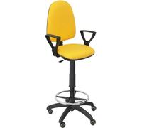 Ayna bali tabouret jaune à bras fixes Roulettes de parquet