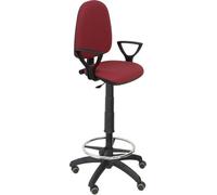 Ayna bali tabouret marron à bras fixes roulettes de parquet