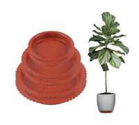 AYNKH 6 Pièces Coupelle Pot de Fleur Soucoupe Pot Fleur Soucoupe pour Bonsaï Plastiques Soucoupe Plante pour Plantes d'Intétieur et d'Extérieur