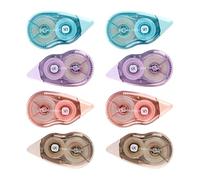 AYNKH 8 PCS Ruban Correcteur 12m x 5mm Blanco Correcteur Souris Correcteur avec Capuchon Protecteur Parfait pour Fournitures Scolaires et de Bureau